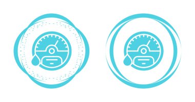 Yakıt göstergesi simgeleri ayarlandı. vektör illüstrasyonu