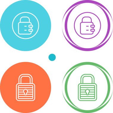 Beyaz arkaplanda asma kilit simgeleri