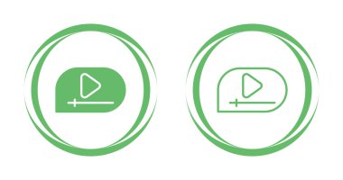 Video Oynat Düğmeleri Ayarlandı. vektör illüstrasyonu