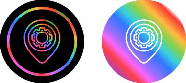 vites simgesi vektör illüstrasyon tasarımlı iğne