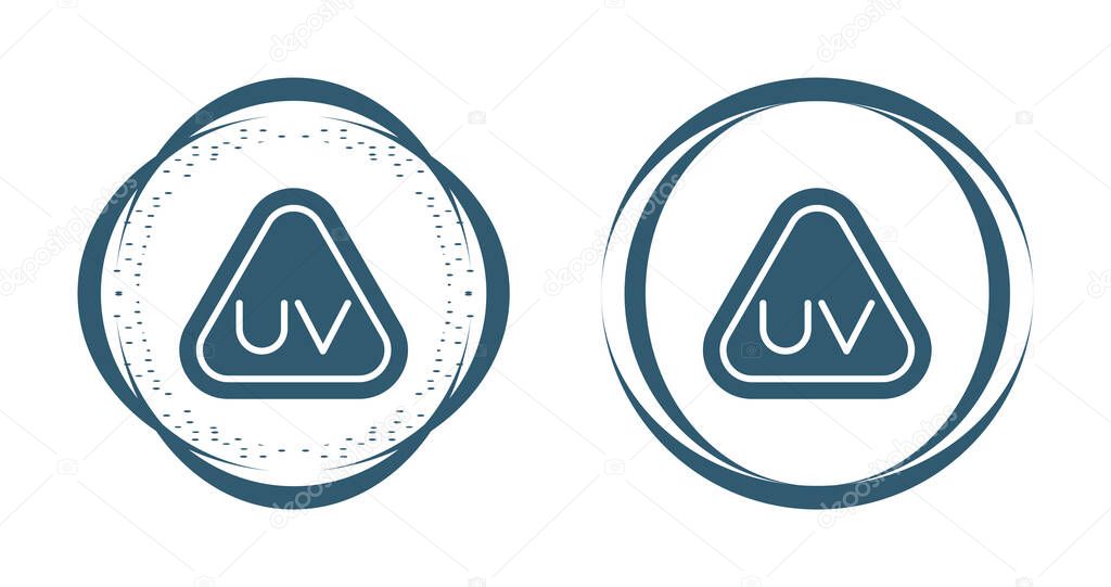 Ultraviolet Rays icon set vector illustration