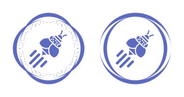 Polenatör bal arısı simgeleri ayarlandı, vektör illüstrasyonu.