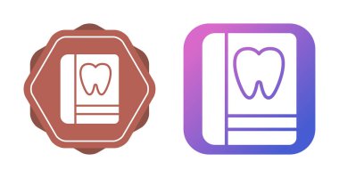 Diş sağlığı kliniği logo şablonu, diş simgesi, vektör illüstrasyonu 