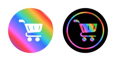 shopping cart web icon vector illustration