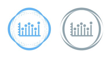 istatistik, vektör illüstrasyonunu gösteren çubuk grafik simgeleri