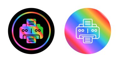 yazıcı ağ simgeleri vektör illüstrasyonunu ayarla 