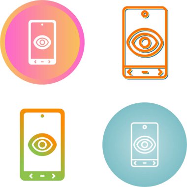 Akıllı telefon simgesi beyaz arkaplanda izole edildi. renkli vektör illüstrasyonu 