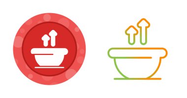 Küvet simgesi moda tasarım şablonu, beyaz arkaplanda vektör illüstrasyonu