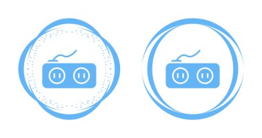 Hat kablosu, elektrik şarj istasyonu ve elektrik çıkış simgesini ayarla. 