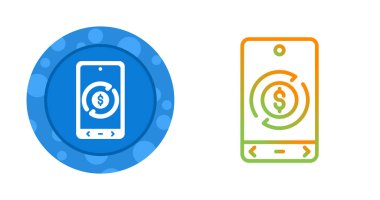 Beyaz arkaplanda akıllı telefon simgesi, sembol, vektör