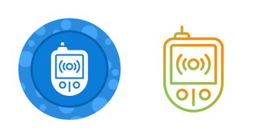 Sinyal gösteren iki renkli glikoz ölçer simgesi