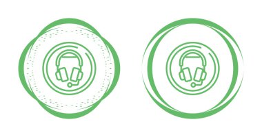  Beyaz arka plan üzerinde izole kulaklık simgesi.