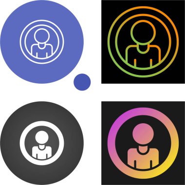 kullanıcı hesap simgeleri, vektör illüstrasyonu