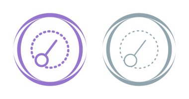 Saat simgeli yuvarlak simgeler. vektör.