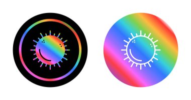 beyaz arkaplanda güneş logosu dizaynı