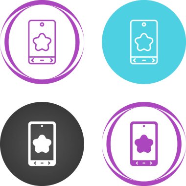 Akıllı Telefon Basit Simgesi, Vektör İllüstrasyonu Beyaz Arkaplanda İzole Edildi 