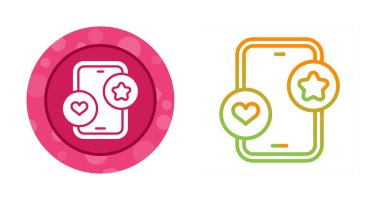 Beyaz arkaplanda akıllı telefon simgesi. İzole vektör illüstrasyonu 