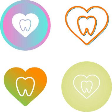 Diş kliniği logosu şablonu, diş simgesi, vektör illüstrasyonu beyaz arkaplanda izole edildi 