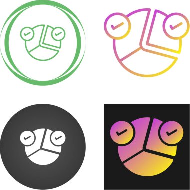 Pie Chart Simgesi modaya uygun düz stil. Web sitenizin tasarımı için grafik sembolü, logo, uygulama, UI. 