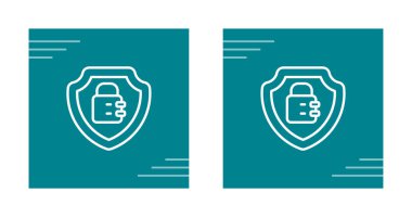 Kilit simgesi çizimi olan kalkan