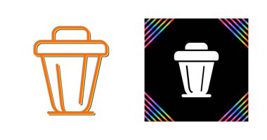 Çöp kutusu vektör illüstrasyonu