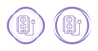 Dalgakıran hattı simgeleri ayarlandı. Güç Şeridi vektör grafikleri