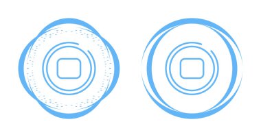Düğme Simgesini Durdur. Ortam Oyuncu Denetim Sembolü Beyazda İzole Edildi 