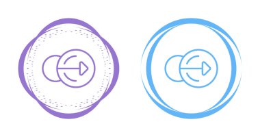 Yan yana çizilmiş iki dairesel ok simgesi