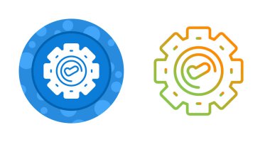 Dişli ağ simgesi, dişli dişli levhası. Seçenekler ana hat biçiminde ayarlanıyor. Vektör illüstrasyonu 