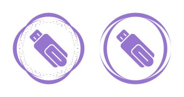 usb flash disk simgeleri beyaz arkaplanda izole edildi. 