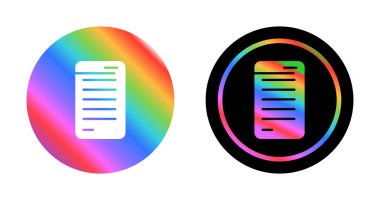 Reçete web simgesi vektör illüstrasyonu