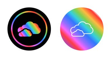 bulutlar Icons set, vektör çizim 