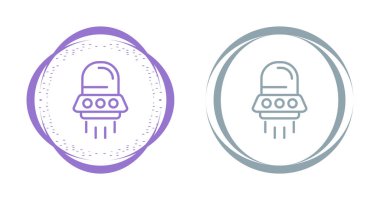 UFO web simgeleri vektör illüstrasyonunu ayarla