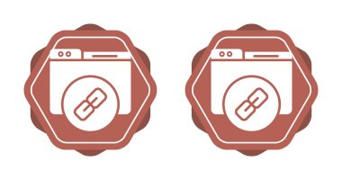 Showing linked web browser icons