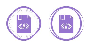 Kodlama simgesi işaret vektörü illüstrasyonu