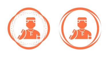 İnsan avatar simgeleri seti, vektör illüstrasyonu basit tasarım