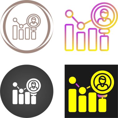 İş grafiği simgesi. Finansal tablo. Beyaz arkaplanda diyagram işareti izole edildi