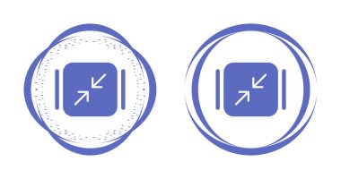 Yeniden boyutlandırma seçeneği simgeleri, vektör illüstrasyonu