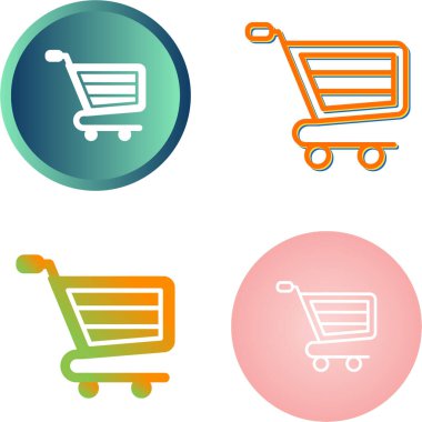 ok simgeli alışveriş arabası