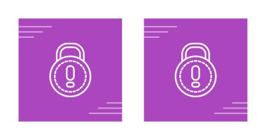 satır yuvarlak kilit simgeleri beyaz arkaplanda izole edildi.