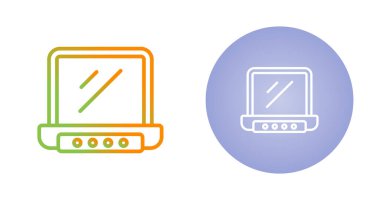 beyaz arkaplanda dizüstü bilgisayar simgeleri, vektör illüzyonu 