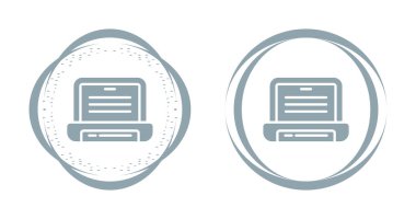 beyaz arkaplanda izole edilmiş dizüstü bilgisayar simgeleri, vektör illüstrasyonu    