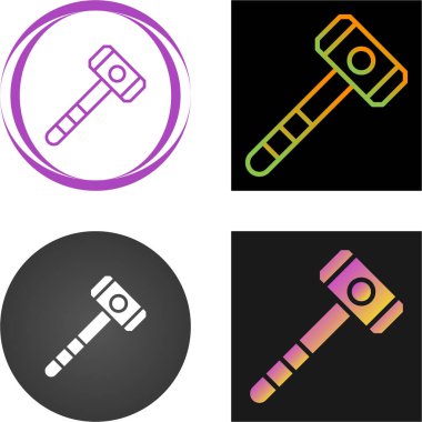 Çekiç. Web simgeleri basit resimleme