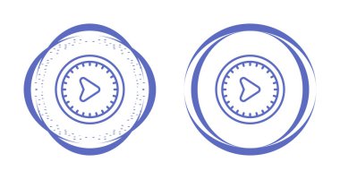 Beyaz arkaplanda daire simgelerinde ok kümesi, vektör yanılsaması  