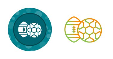 Amerikan futbolu Icons set, vektör çizim 