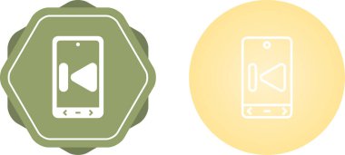 akıllı telefon simgeleri ayarlandı, vektör illüstrasyonu basit tasarım