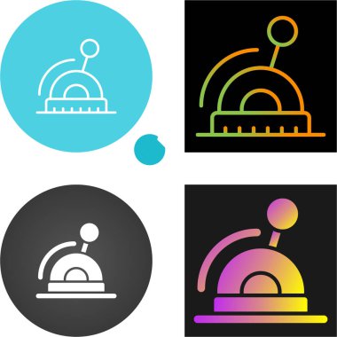 Lever Simgesi Basit Vektör İllüstrasyonu Beyaz Arkaplanda İzole Edildi 