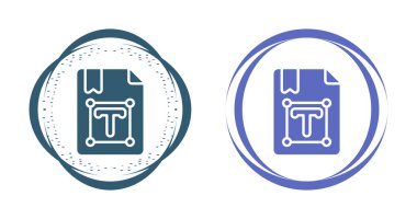 Tasarım için profesyonel vektör simgeleri - metin belgesi