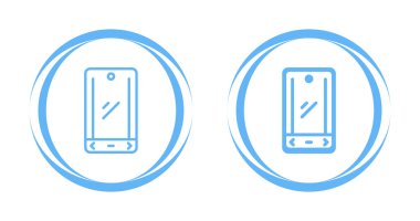 akıllı telefon simgeleri ayarlandı, vektör illüstrasyonu basit tasarım