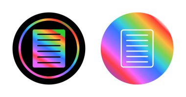 belge web simgesi vektör illüstrasyonu